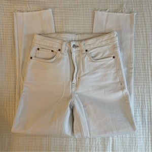 Topshop cream denim